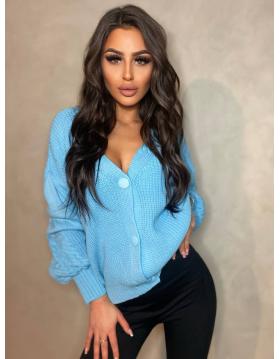 Dámsky sveter s nafúknutými rukávmi