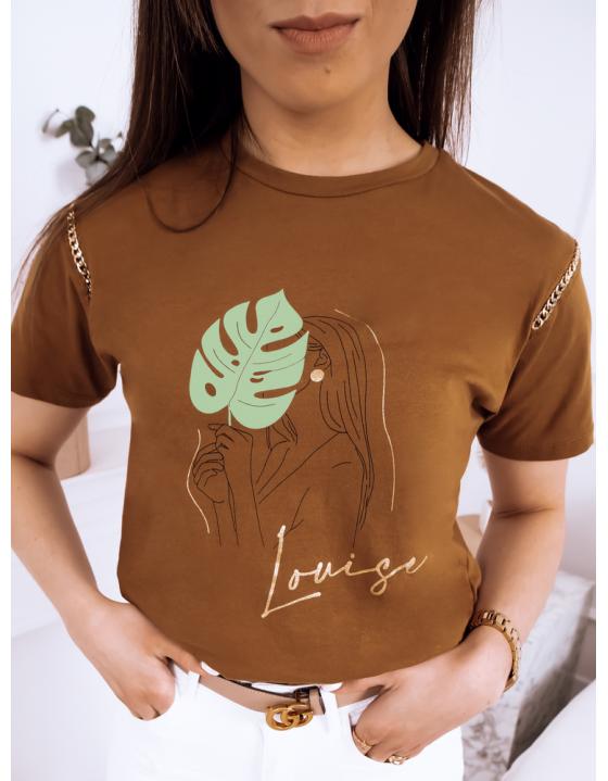 Dámske tričko MONSTERA mokka