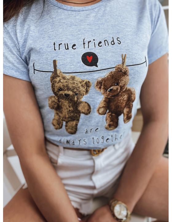 Dámske tričko TRUE FRIENDS modré