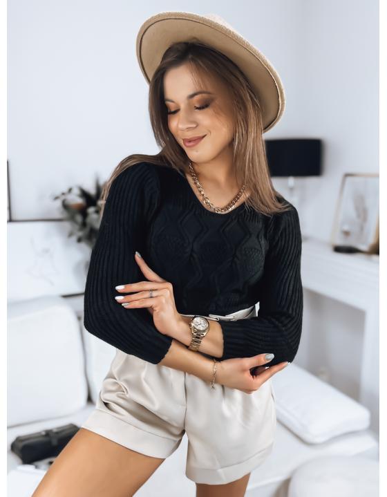 Dámsky sveter DAFFNE čierny