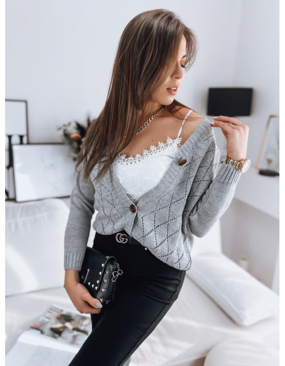 Dámsky sveter MAILA svetlošedý