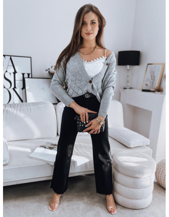 Dámsky sveter MAILA svetlošedý