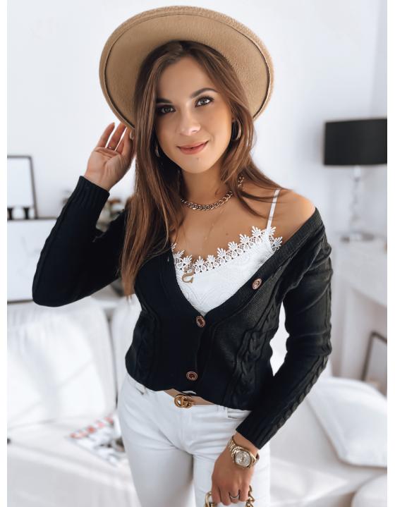  Dámsky sveter MELANIA čierny