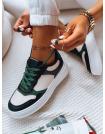 Dámske sneakersy MEILA čierno - zelené ZY0322
