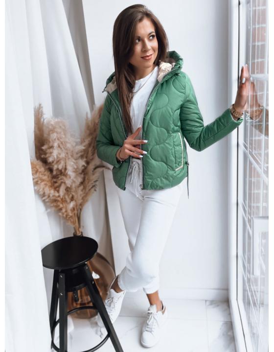 Dámska bunda FLUFFY zelená TY3583