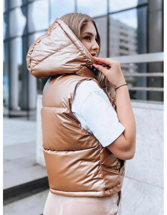 Dámska vesta ASHE tmavobéžová TY3778