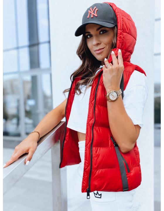 Dámska vesta WISE OWL červená TY3783