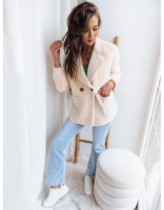 Dámsky kabát CREME béžový NY0620