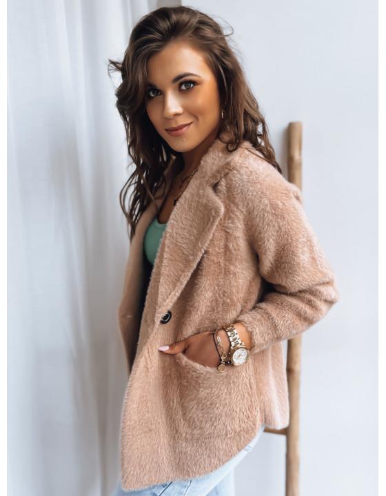 Dámsky kabát CREME hnedý NY0621