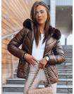 Dámska bunda HAZEL SOFT kávová TY3691