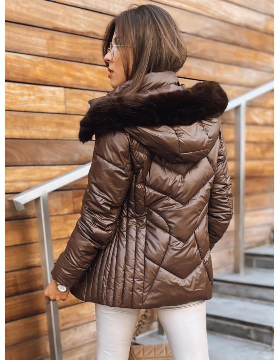 Dámska bunda HAZEL SOFT kávová TY3691