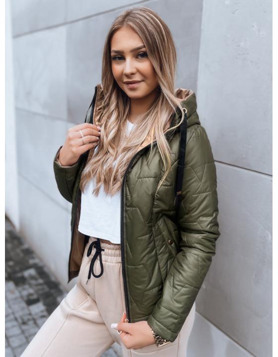 Dámska bunda LOVE YOU zelená TY3836