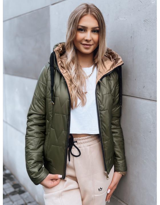 Dámska bunda LOVE YOU zelená TY3836