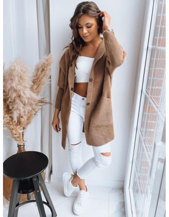 Dámsky kabát RITA svetlohnedý NY0597