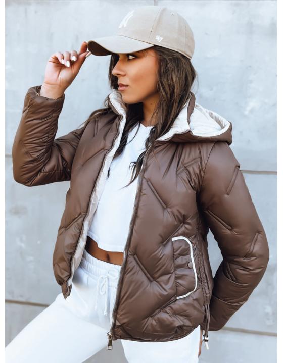 Dámska bunda LIDIL čokoládová TY3831