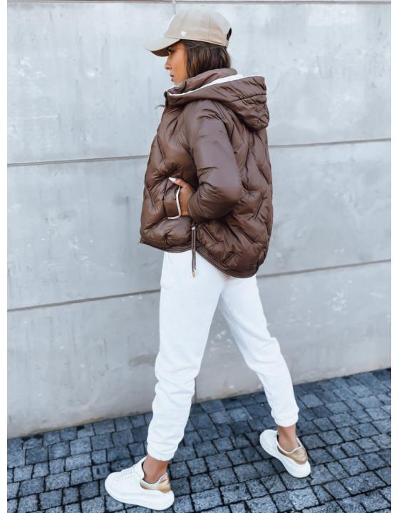 Dámska bunda LIDIL čokoládová TY3831