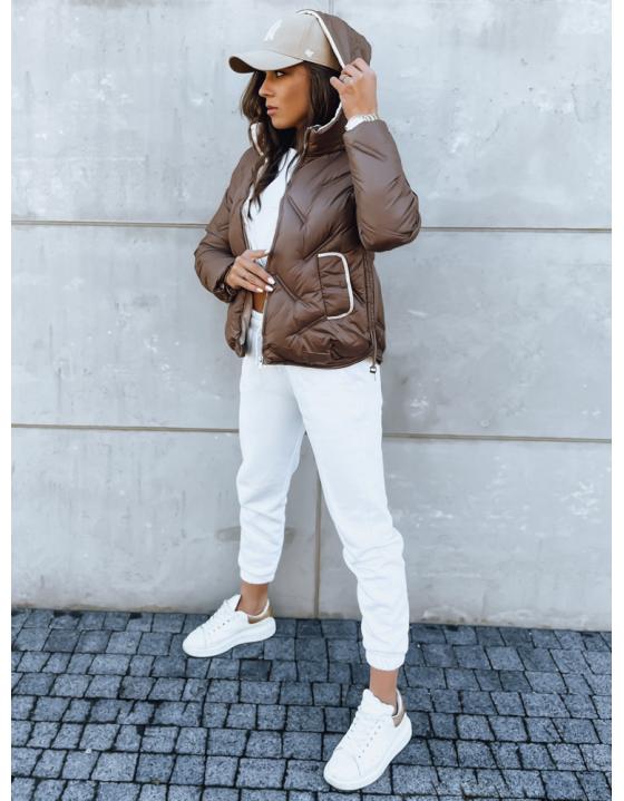 Dámska bunda LIDIL čokoládová TY3831