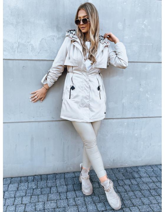 Dámska bunda STARK STYLE svetlobéžová TY3858