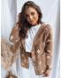 Dámska bunda FORTY svetlohnedá NY0601