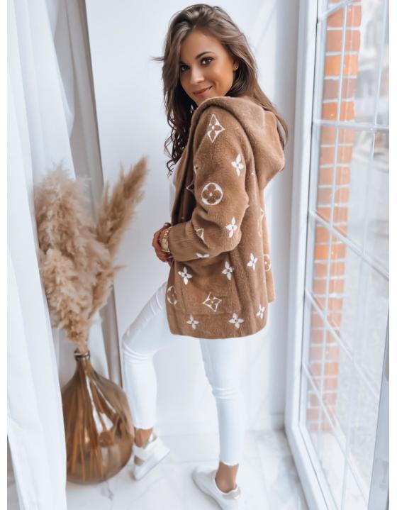 Dámska bunda FORTY svetlohnedá NY0601