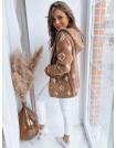 Dámska bunda FORTY svetlohnedá NY0601