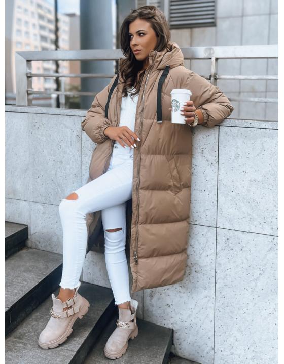 Dámska bunda COZYSEASON tmavobéžová TY3759