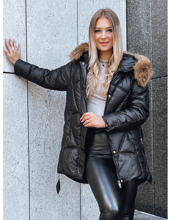 Dámska bunda SILVER FOX čierna TY3811