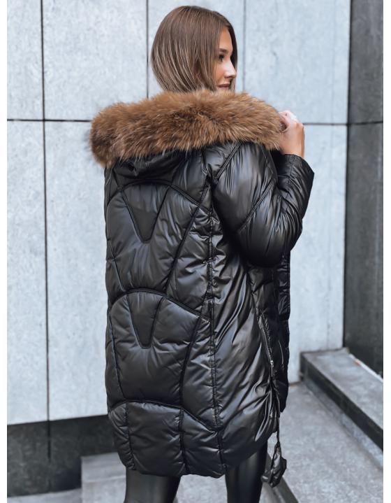 Dámska bunda SILVER FOX čierna TY3811