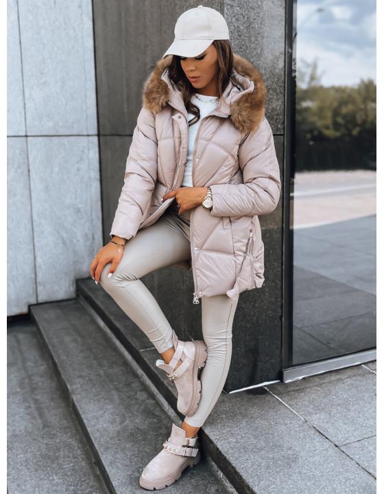 Dámska bunda SILVER FOX béžová TY3812