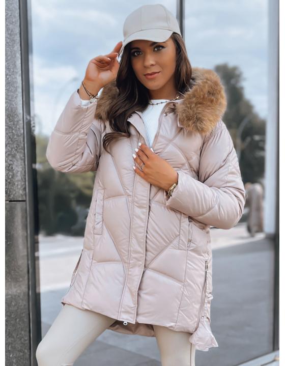 Dámska bunda SILVER FOX béžová TY3812