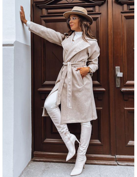 Dámsky kabát NANCY svetlobéžový TY3884