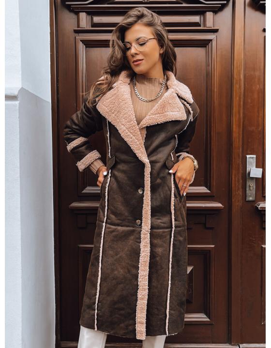 Dámsky kabát ODYSSEY tmavohnedý TY3848