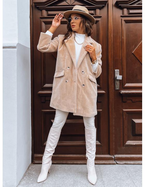 Dámsky kabát SERENITY svetlobéžový TY3886