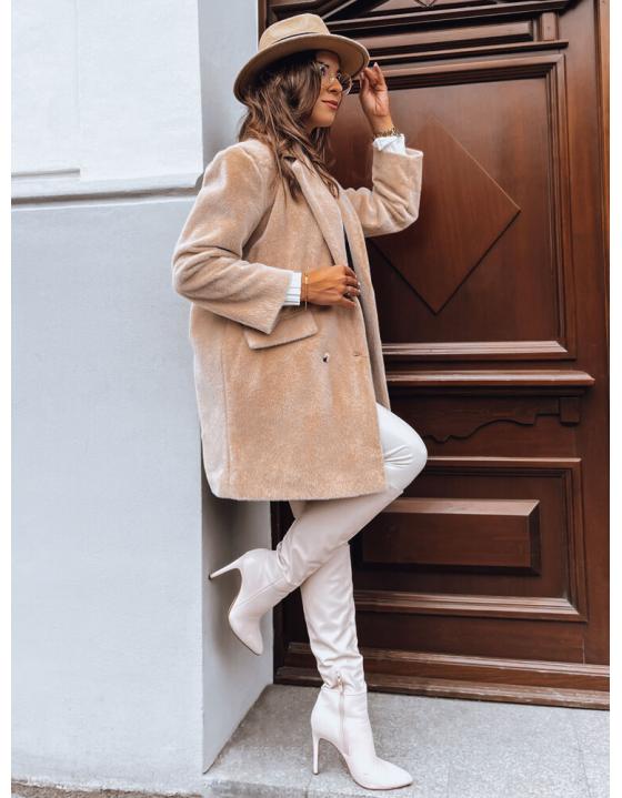 Dámsky kabát SERENITY svetlobéžový TY3886