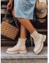 Dámske členkové čižmy MOONSTONE béžové ZY0367