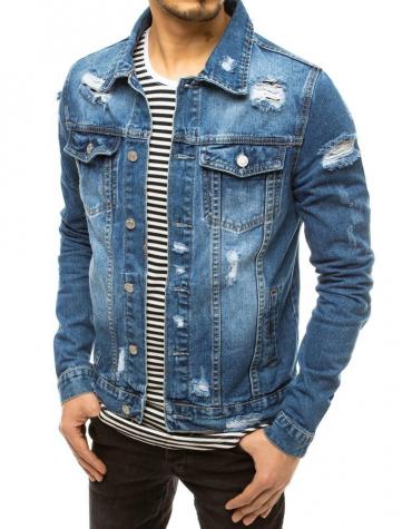 Pánska džínsová bunda modrá TX3618