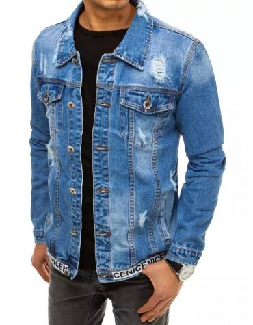 Pánska džínsová bunda modrá TX3642