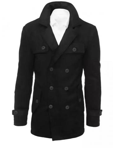 Pánsky kabát čierny CX0431