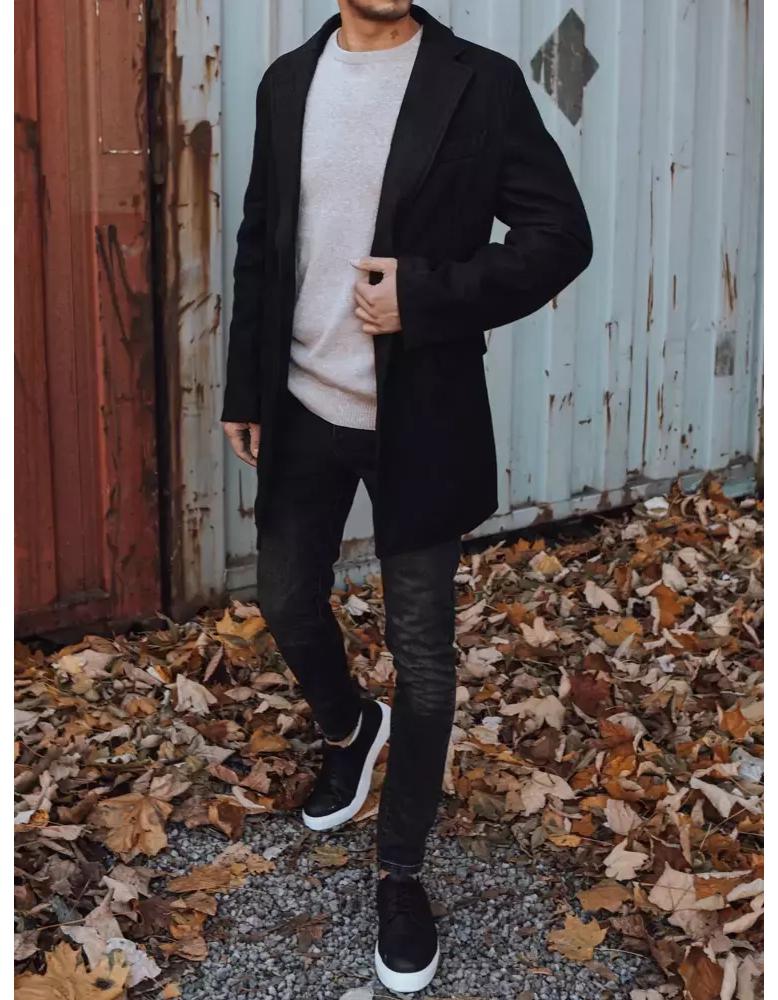 Pánsky kabát čierny CX0380z