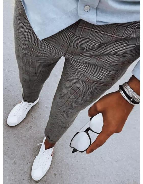 Pánske chinos nohavice šedé UX3958