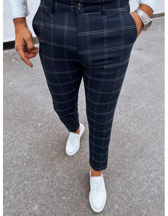 Pánske chinos nohavice modré UX3986