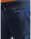 Tmavo-modré šortky s bočnými vreckami pre mužov