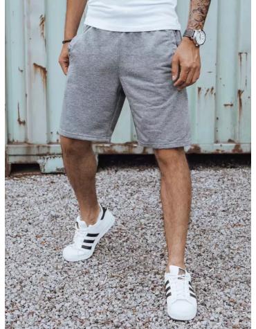 Tmavošedé pánske teplákové kraťasy